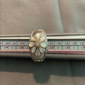 Judith Ripka Silver and White Ring